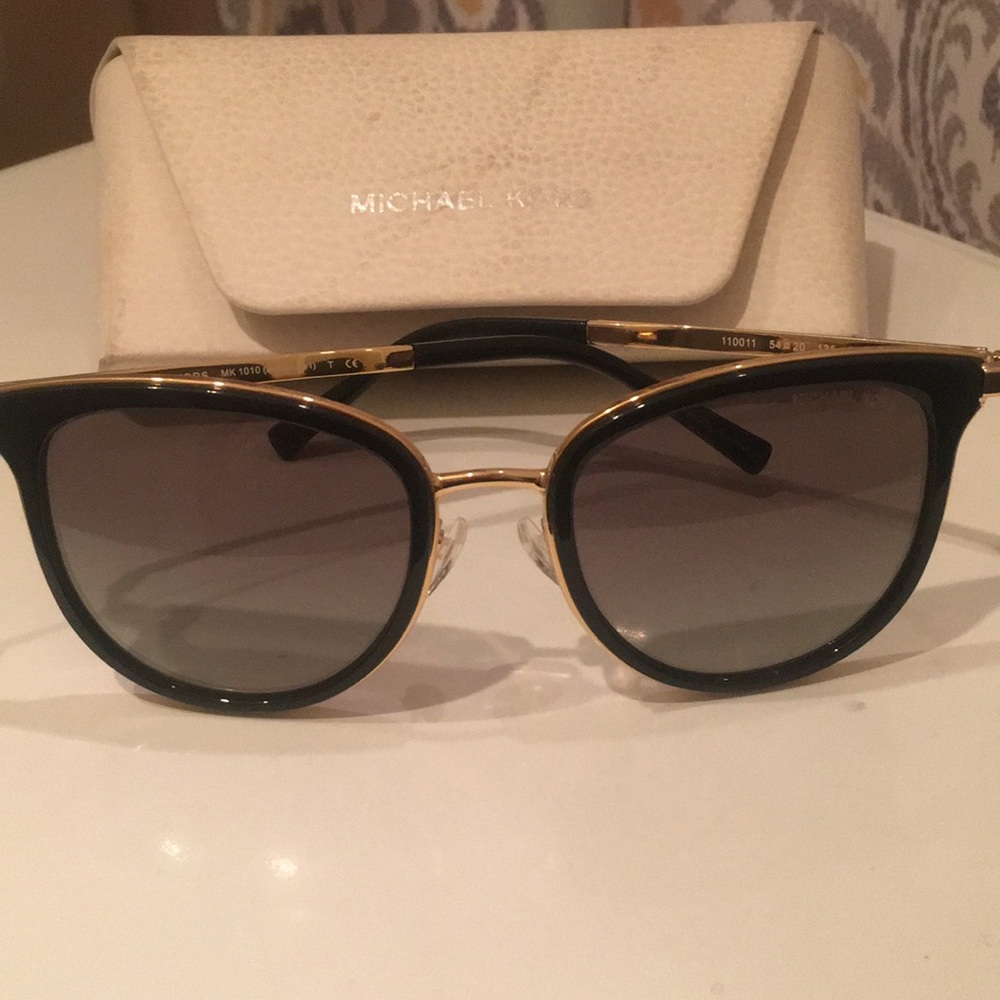 Black and Gold M Adrianna Sunglasses